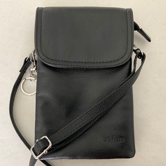 BEFEN Black Leather Mini Crossbody - Picture 1 of 12